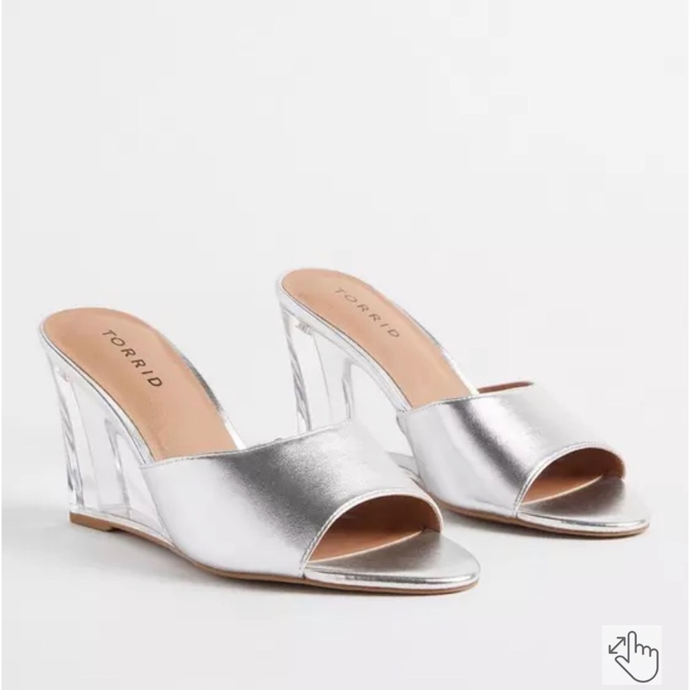 NWT Lucite Wedge Mule (WW)